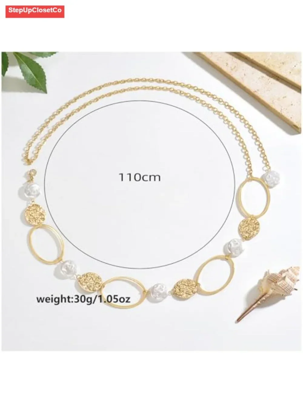 Gold Tone Waist Chain Belt Boho Adjustable Belly Chain for Women